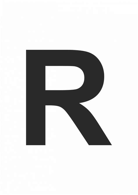 Printable Letters R